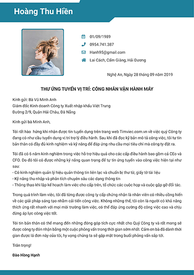 CV mẫu 5