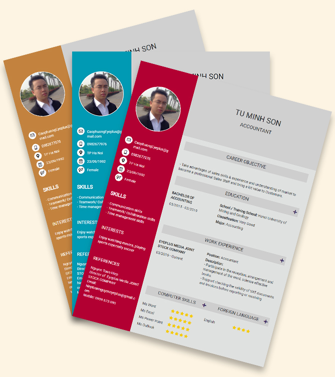 Mẫu CV tiếng Anh - Mẫu CV xin việc tiêu chuẩn - CV.timviec.com.vn