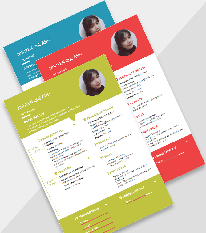 Mẫu CV tiếng Anh - Mẫu CV xin việc hợp mệnh - CV.timviec.com.vn