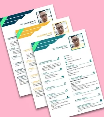 Mẫu CV xin việc thiết kế sáng tạo