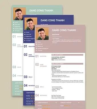 Mẫu CV xin việc thanh lịch