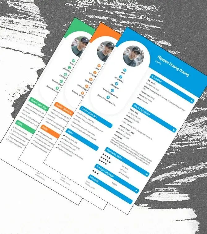 Mẫu CV xin việc cho Thực tập sinh