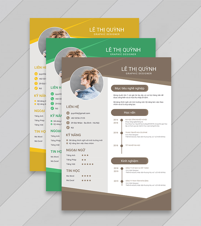 Mẫu CV xin việc tinh tế