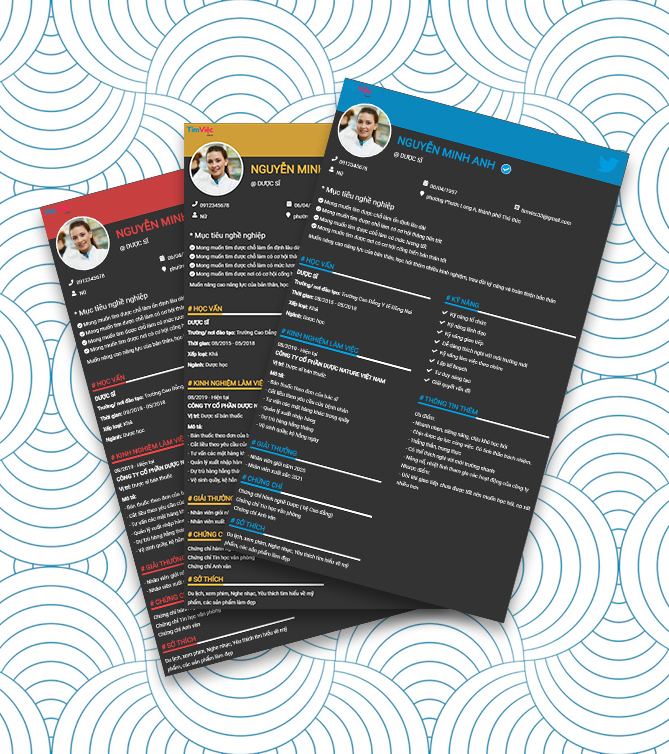 Mẫu CV Trình Dược Viên