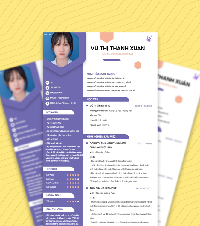Mẫu CV cung Ma Kết