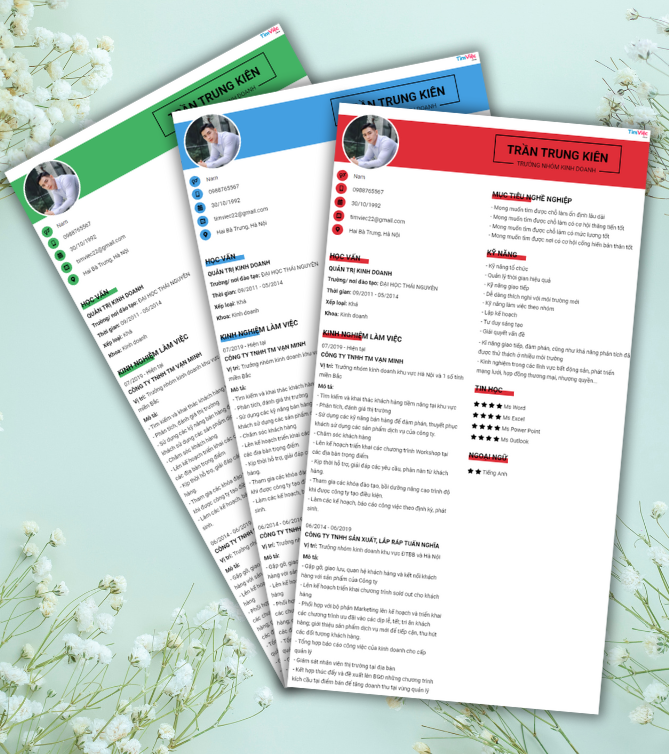 Mẫu CV Trưởng Nhóm Kinh Doanh