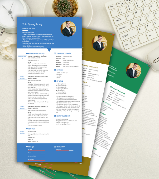 Mẫu CV Giám Đốc Điều Hành