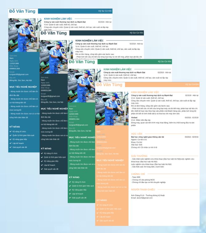 Mẫu CV xin việc ngành Ô tô